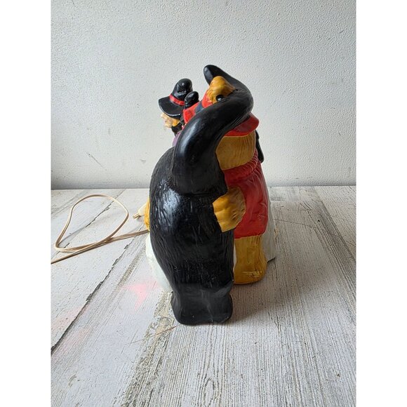 Vintage ceramic Halloween light up cat witch ghost Halloween decor table top sca - Picture 6 of 12